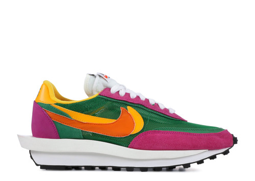 pink and green nike sacai
