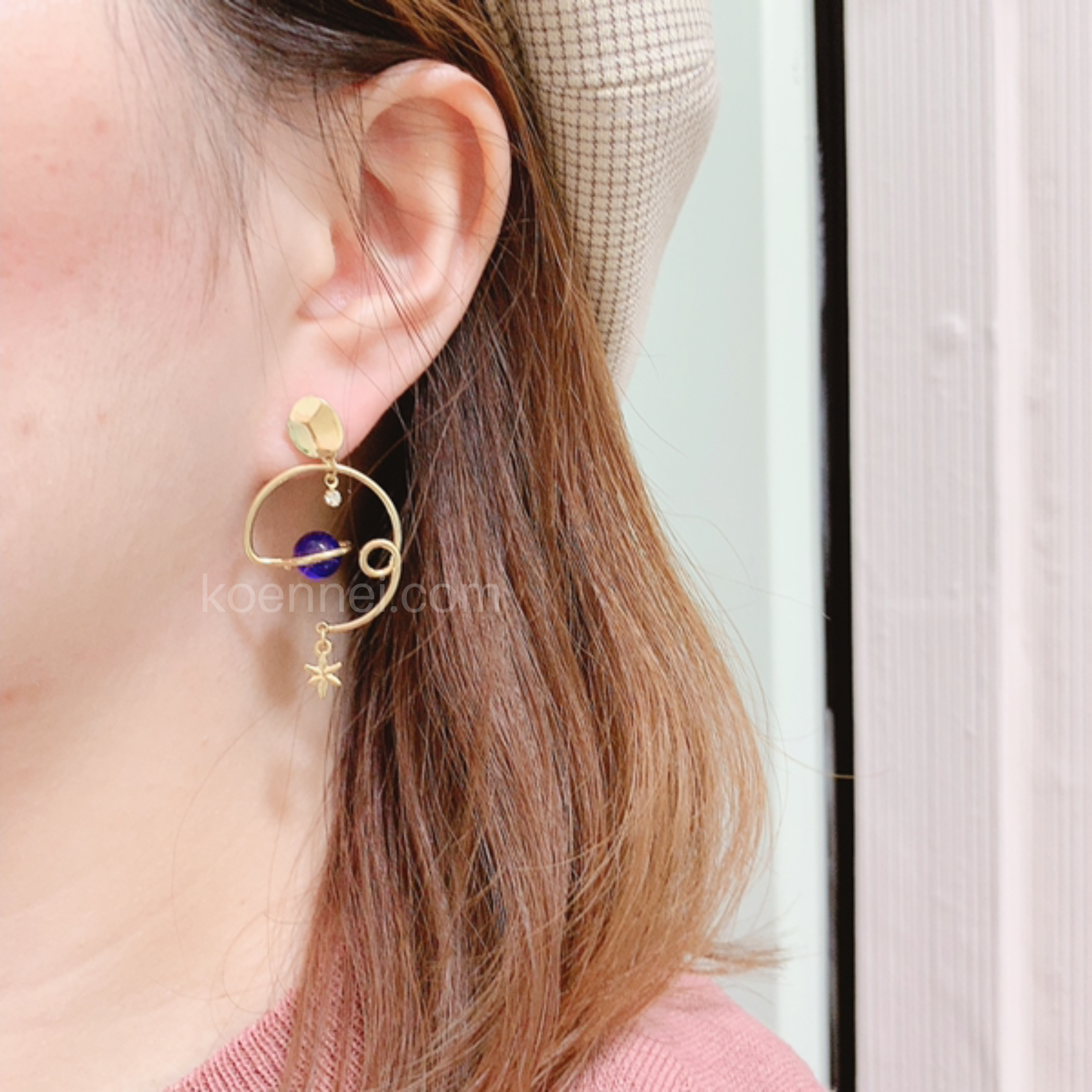 星星過山車軌道耳環(防敏感)