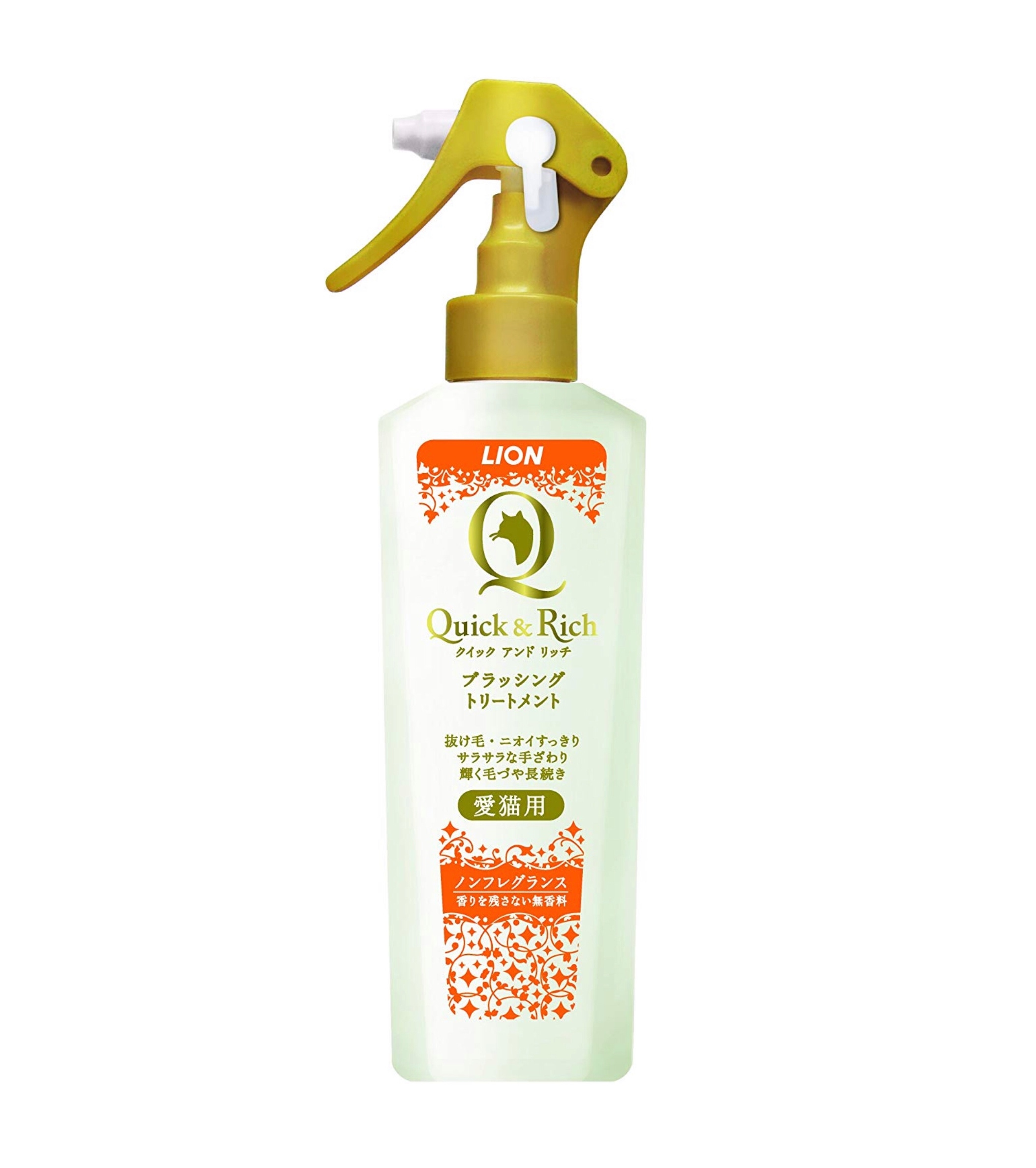 Lion 日本 Quick & Rich貓咪用 無香味梳毛噴霧 200ml
