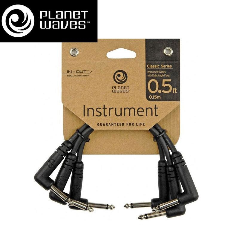 Planet Waves 吉他短導線 0.5呎 3條/組 (PW-CGTP-305)