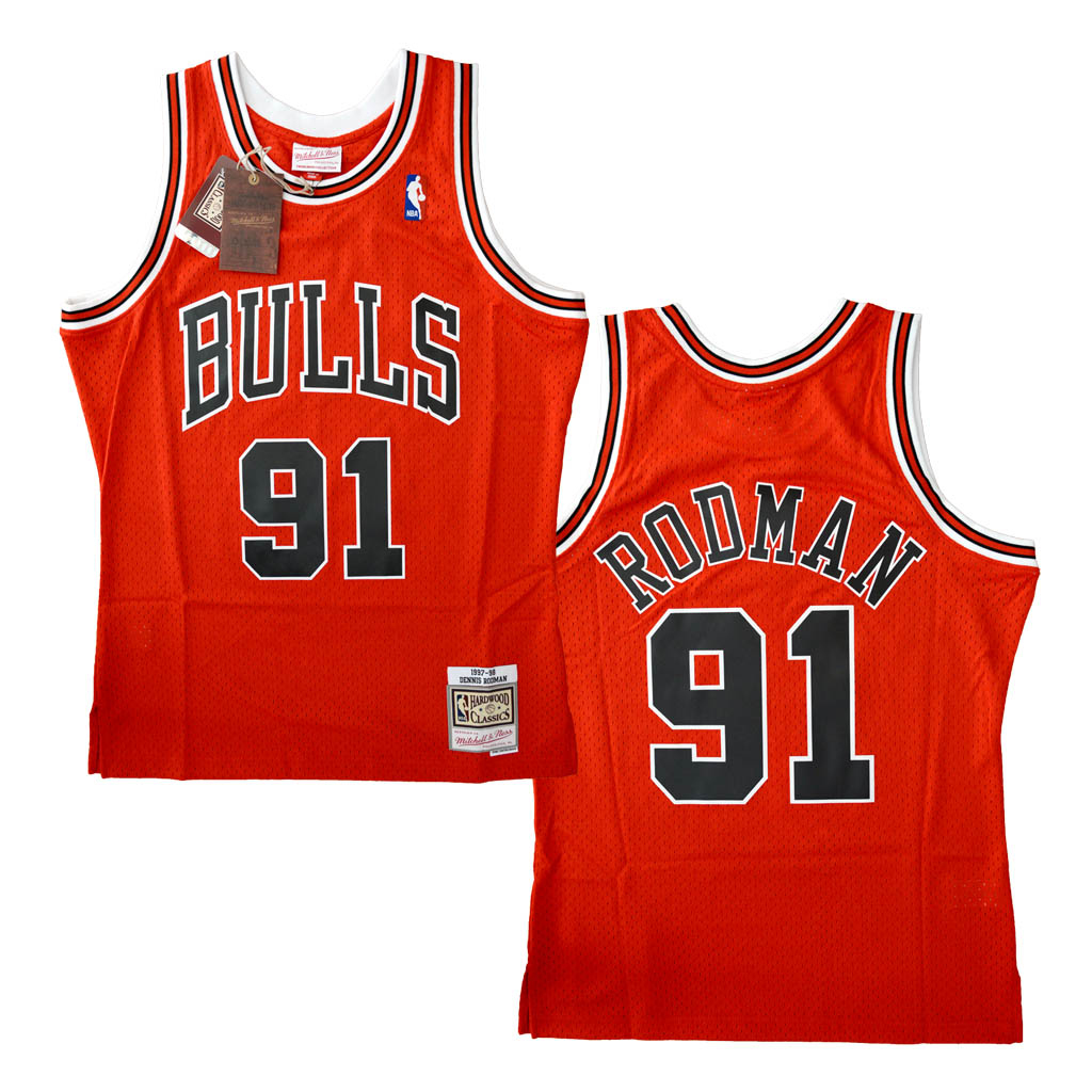 Mitchell & Ness 芝加哥公牛隊 Dennis Rodman 1997-1998 復刻 Swingman 球衣