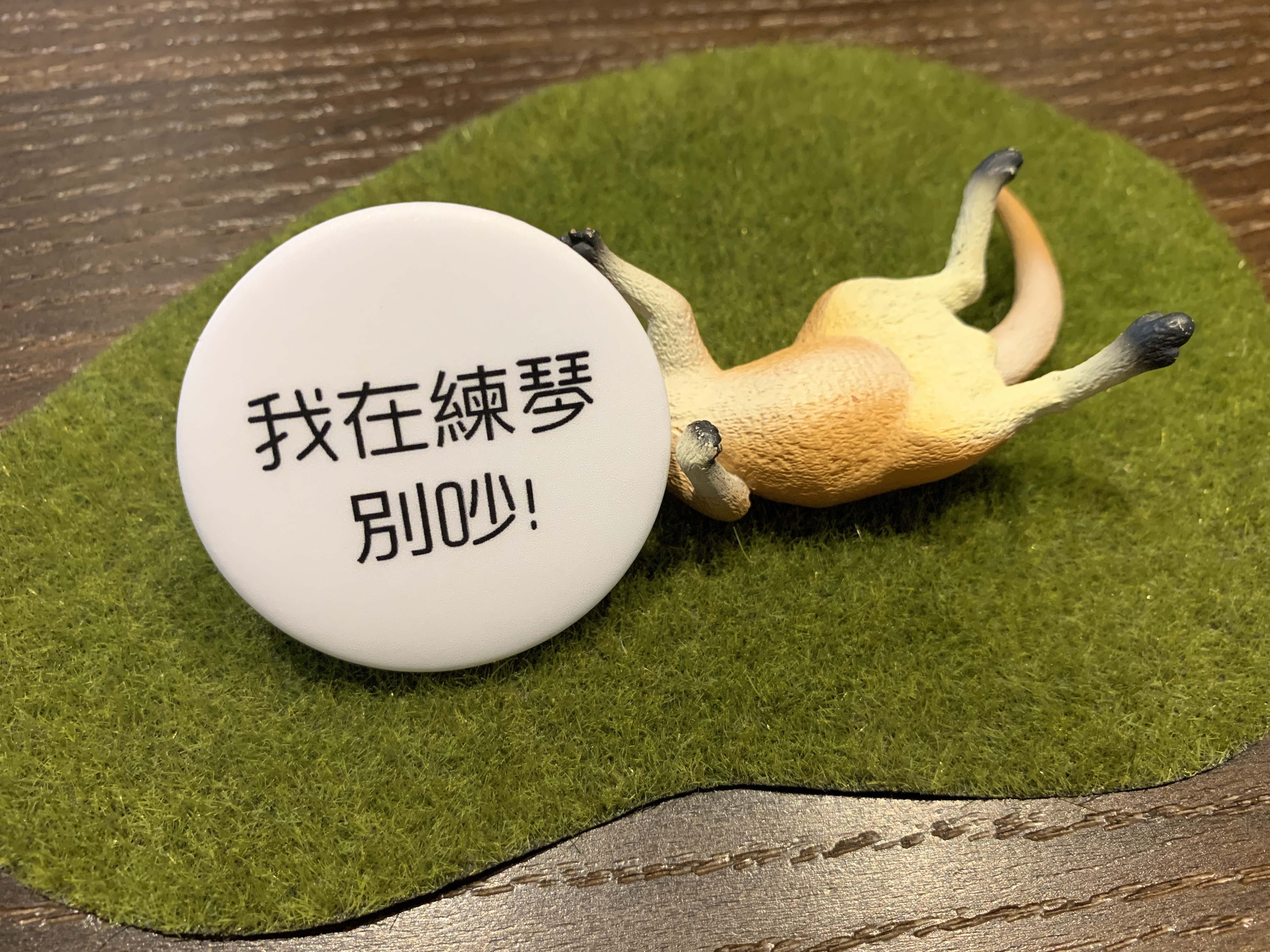 44mm胸章 #我在練琴 別吵 ❤送禮自用推薦❤ 文青 個性徽章