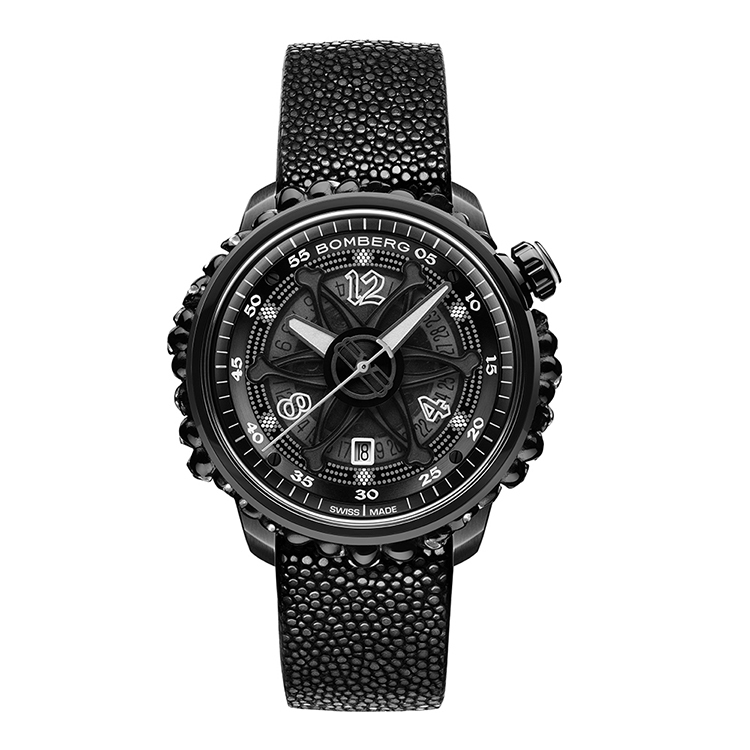 BB-01 自動機械系列 黑色骷髏魅影自動大三針-限量版