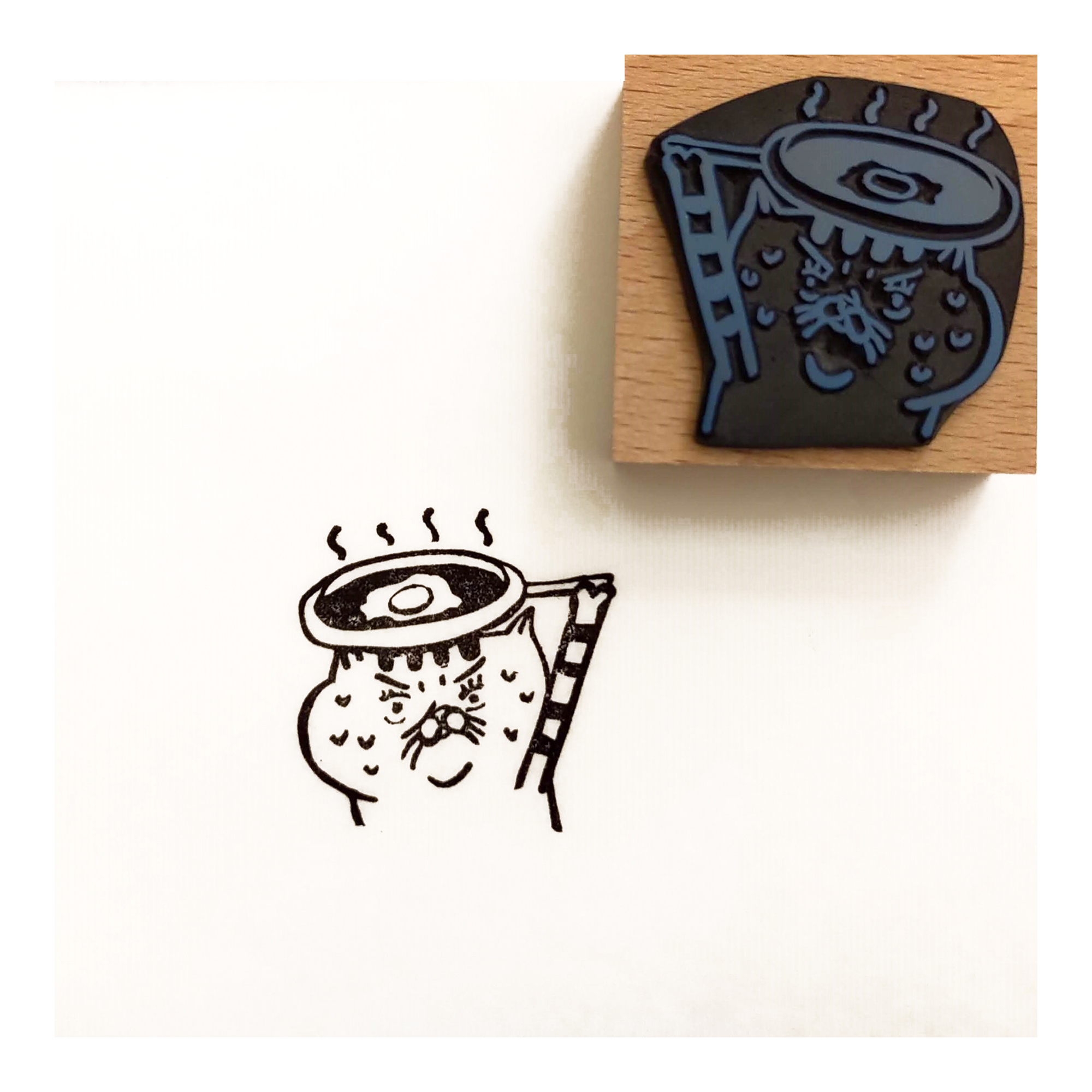 【ehcat貓室友】煎蛋小妹手刻章