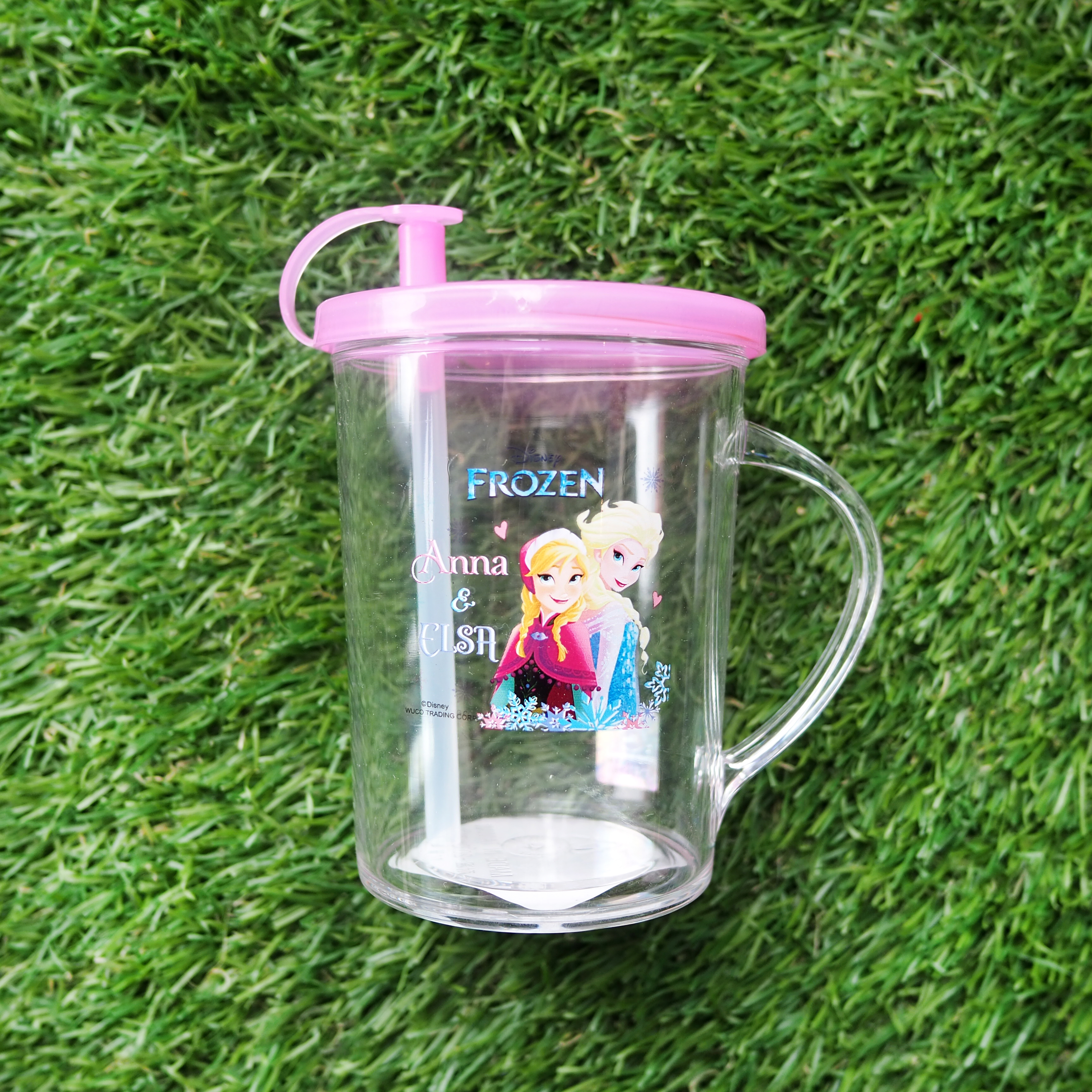 Frozen冰雪奇緣 單耳吸管杯250ml-53513