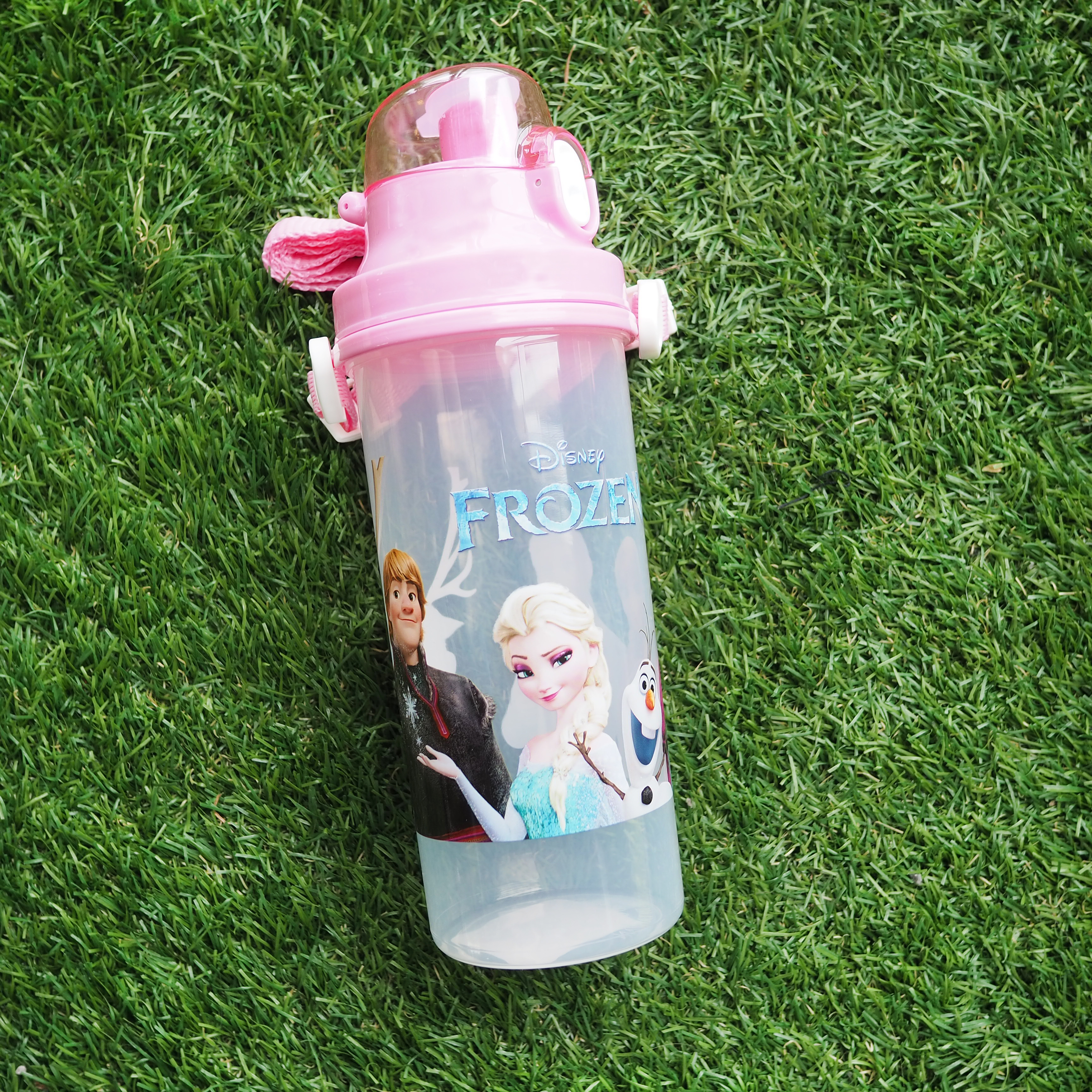Frozen冰雪奇緣 直立式背帶水壺650ml-33334