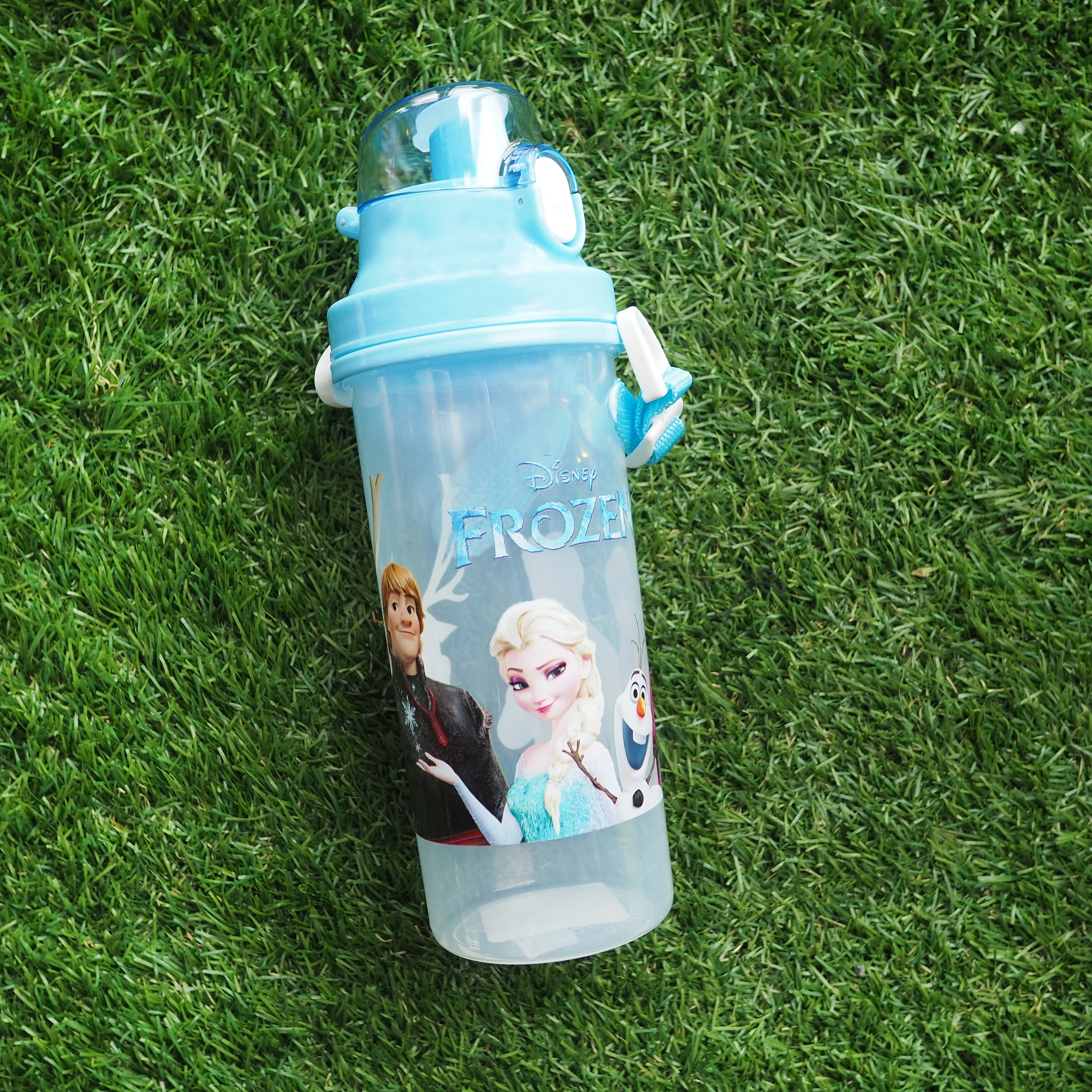 Frozen冰雪奇緣 直立式背帶水壺650ml-33334