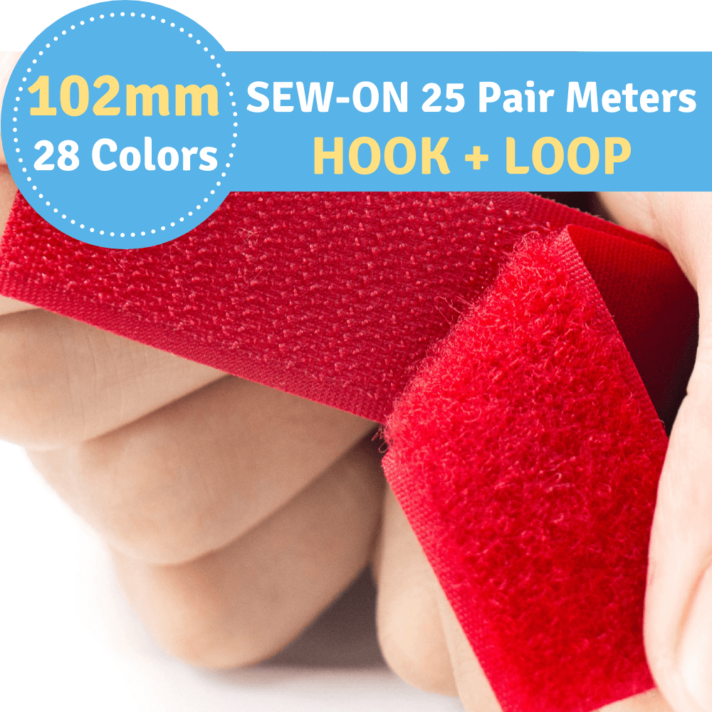 102mm(4") Width SewOn Hook and Loop Fastener Tape