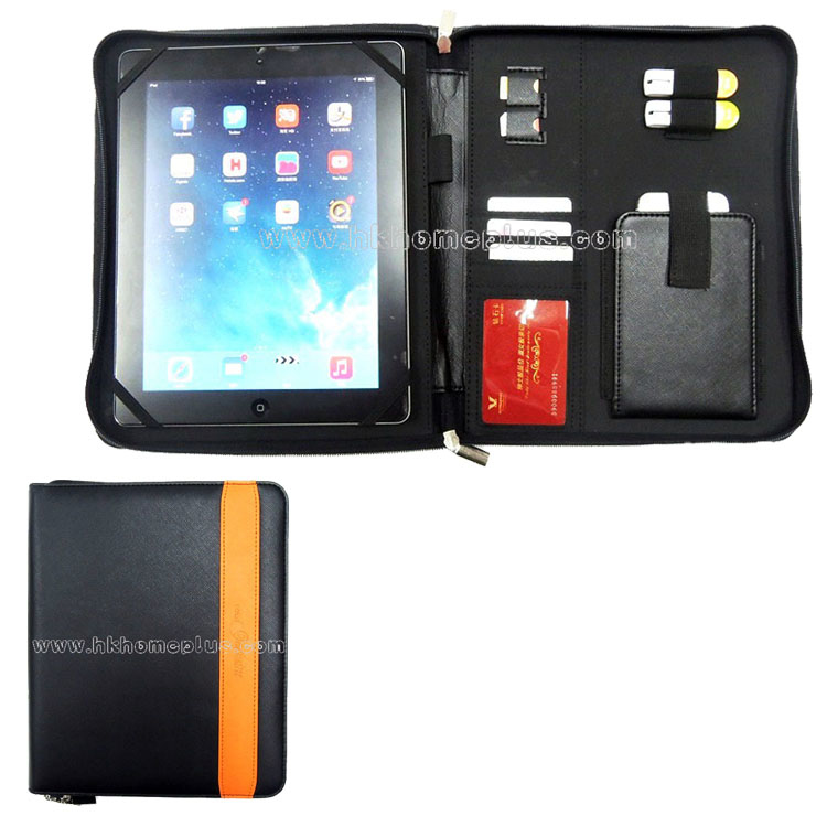 仿皮平板電腦拉鍊公文袋