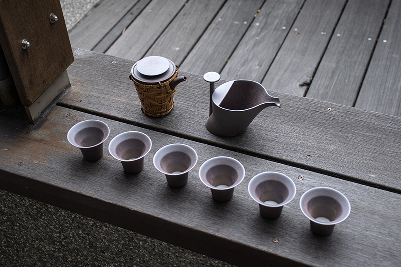 陶作坊│老岩泥清庭篾生茶香壺組