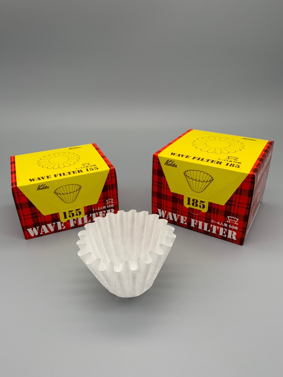 Kalita 蛋糕型波紋濾紙 #155 #185 50入