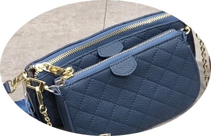 NO.1119 韓系三合一真皮菱格紋包