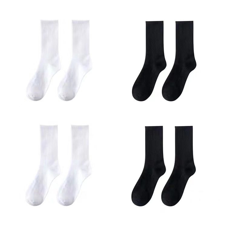 ETERNITY  黑白中筒襪（4雙裝 ）