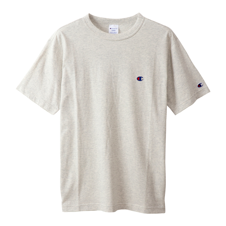 [現貨] CHAMPION C3-P300 SMALL LOGO TEE OATMEAL(JAPAN VER.)