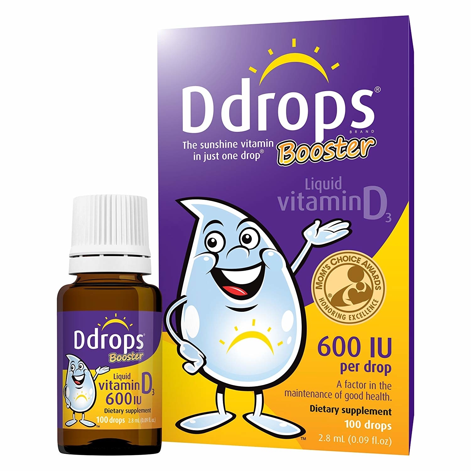 Ddrops 維他命D3滴劑 600UI 2.8ml (100滴)