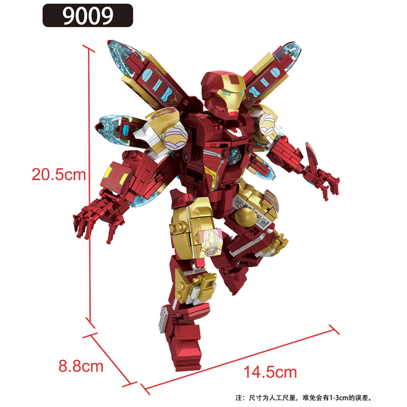Avengers Endgame Iron Man MK 85 Mech Build Set Marvel Super Heroes Fit Lego NO BOX X9009