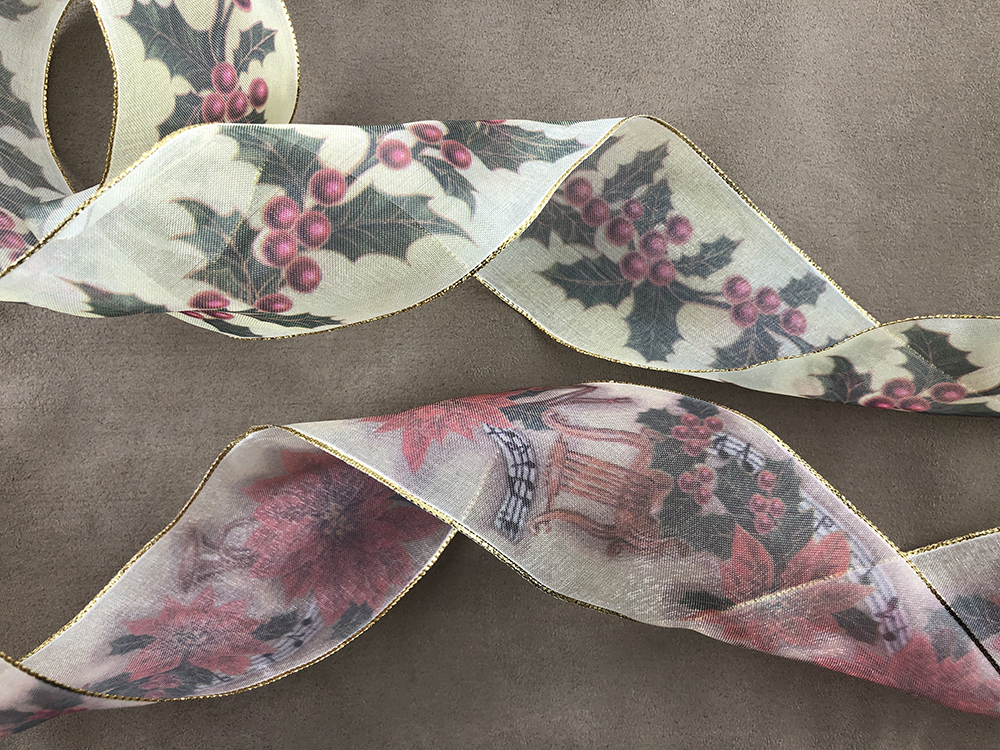 金邊特寬網紗/植物款/鐵絲62mm