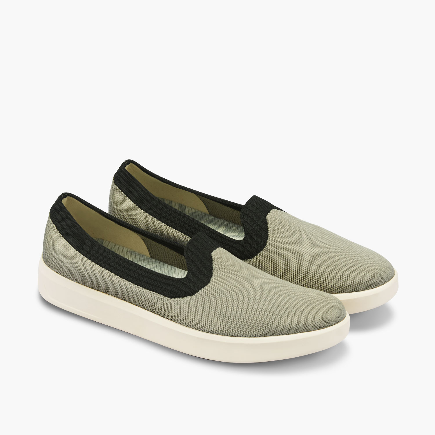 簡約雙色便鞋/橄欖綠