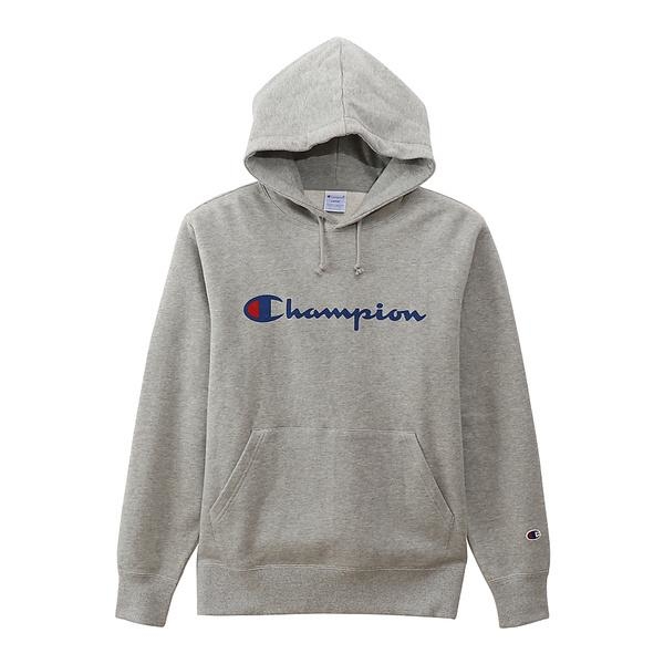 [現貨] CHAMPION C3-Q102 LOGO HOODIE GREY(JAPAN VER.)