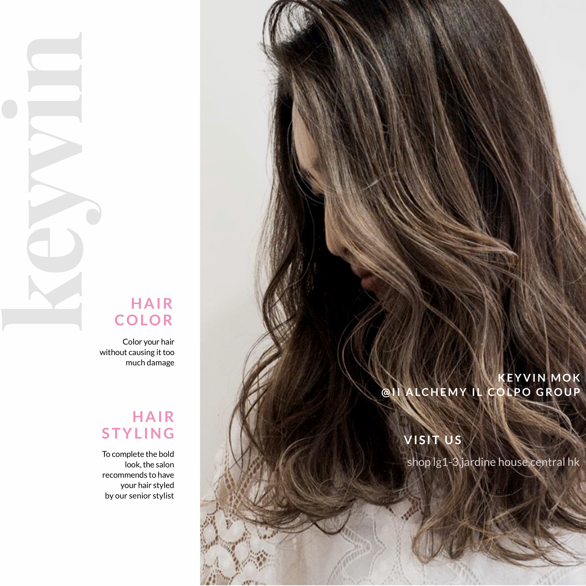 [挑染+剪髮造型] 【歐美風】中環頂級髮型師 Keyvin Mok @ i.a (IL COLPO GROUP)
