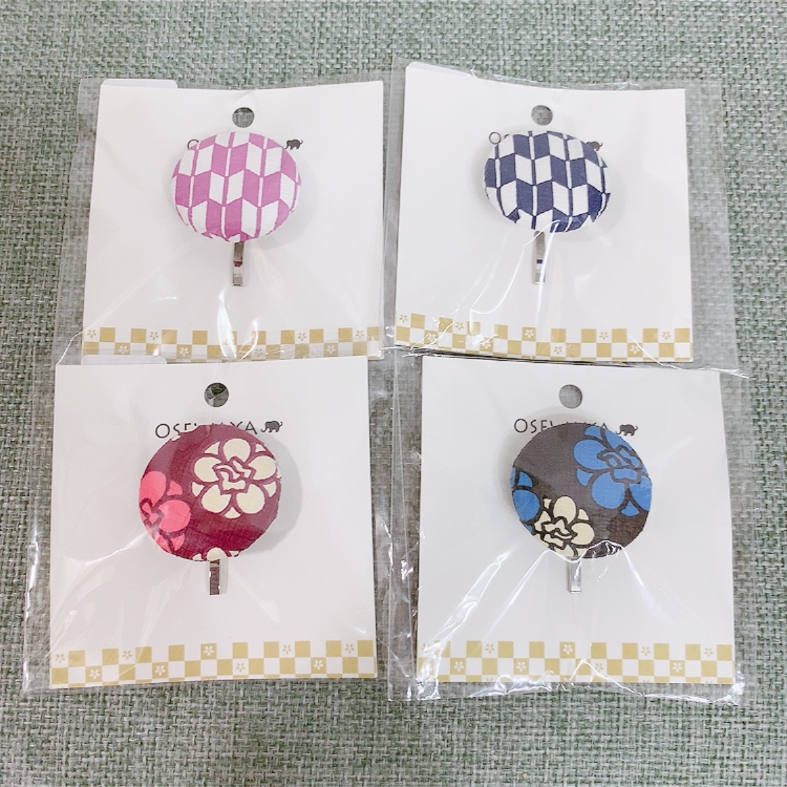 [日本制]和紙髮插(4色)