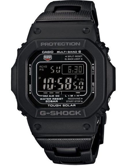 萬年鐘錶 - G-SHOCK  太陽能電波    電子錶  GW-M5610BC-1 錶徑 : 48.9 mm