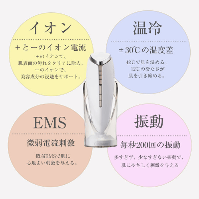 CosBeauty Lift Iron Pro 溫熱冰感導入導出機 紅色 日版