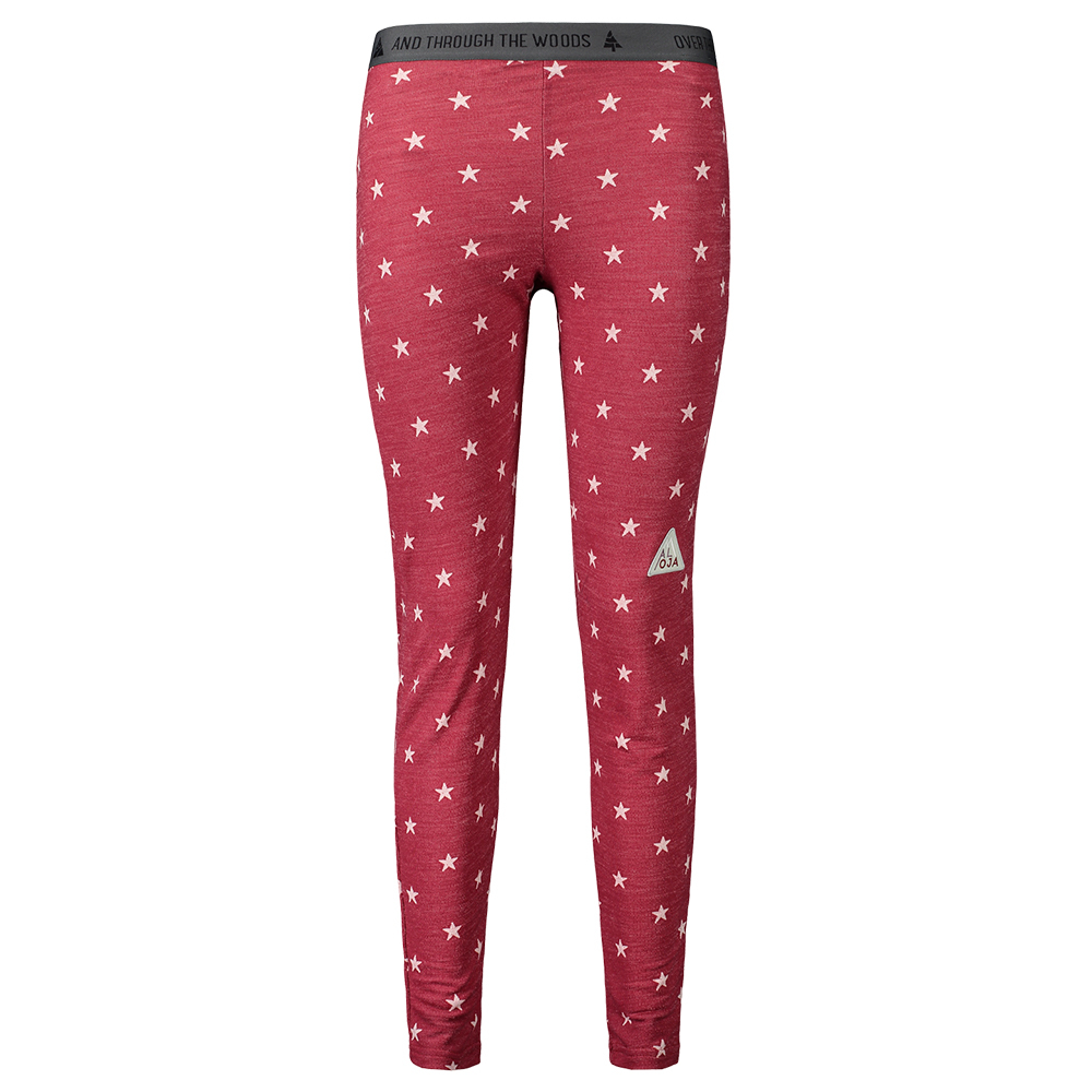 【Maloja】女保暖印花羊毛長褲 / 9MA28302-星辰桃