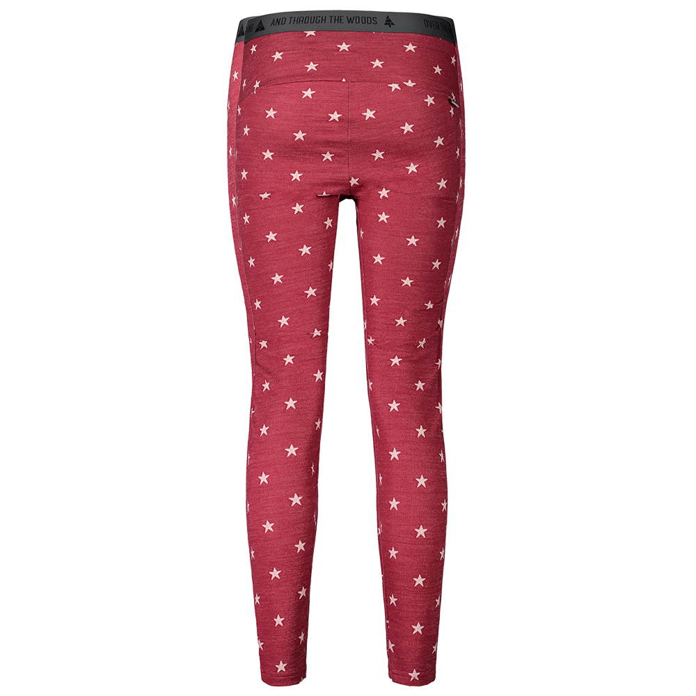 【Maloja】女保暖印花羊毛長褲 / 9MA28302-星辰桃