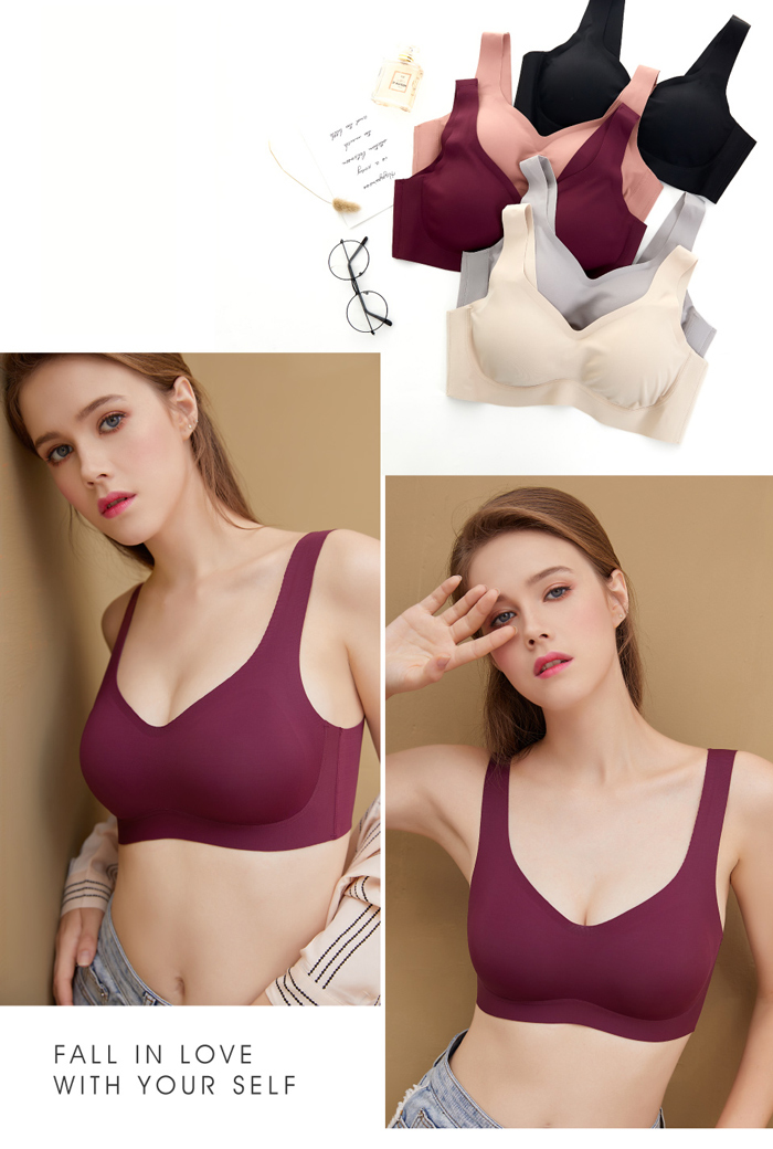 內衣 Olivia 無鋼圈日式無痕V款背扣式內衣