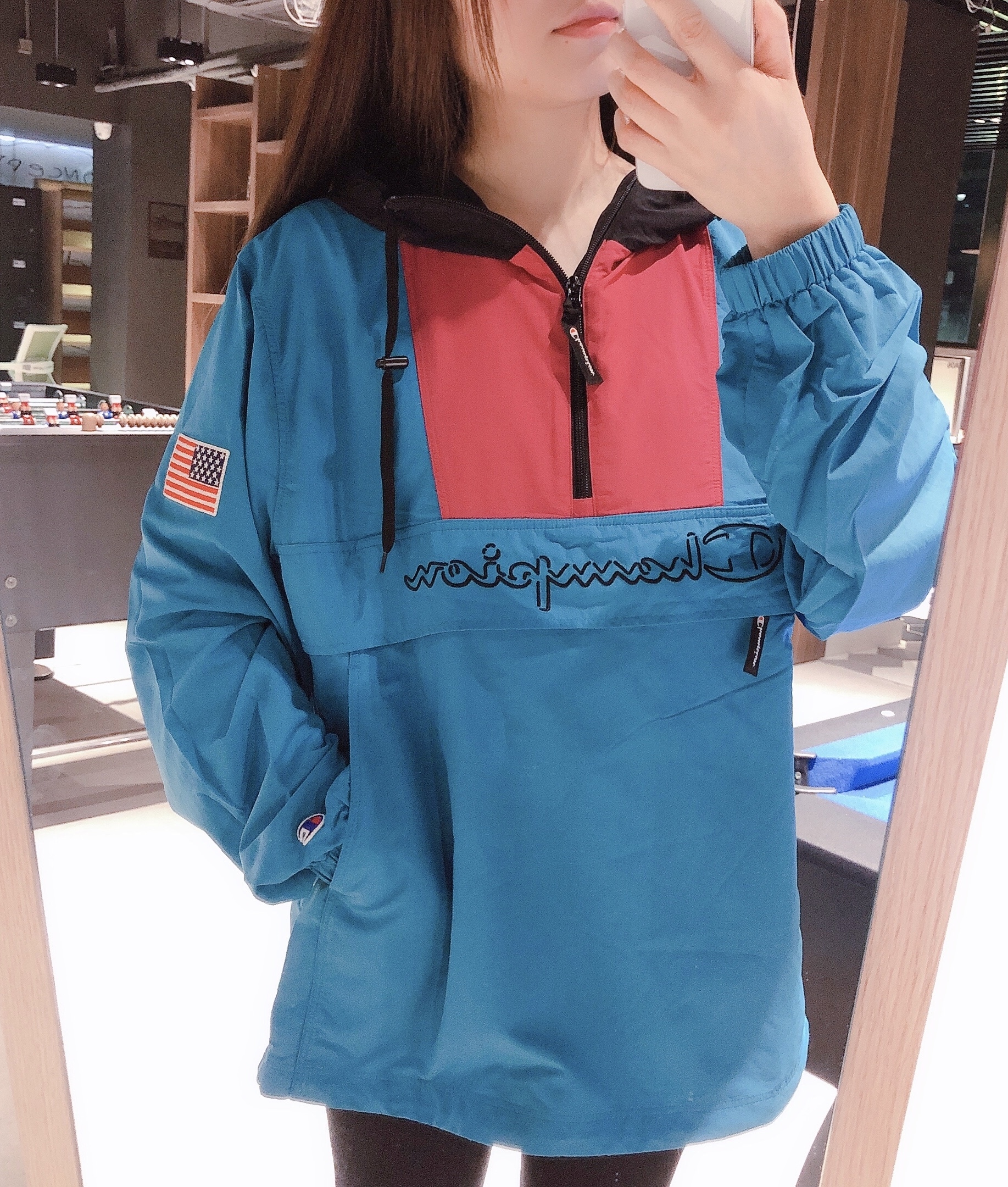 CHAMPION HALF ZIP ANORAK JACKET
