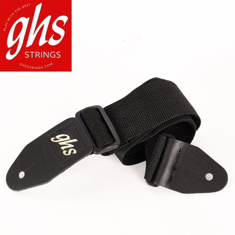 GHS GTR尼龍 黑色吉他背帶 GHOP-A8BK