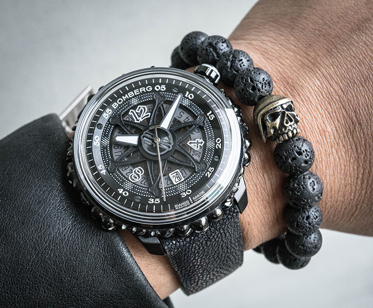 BB-01 自動機械系列 黑色骷髏魅影自動大三針-限量版