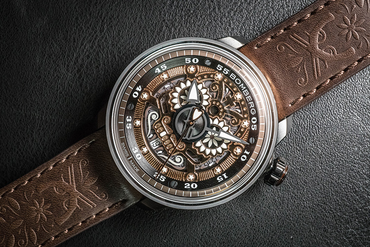 BB-01 自動機械系列 墨西哥黃金骷髏自動大三 針-限量版