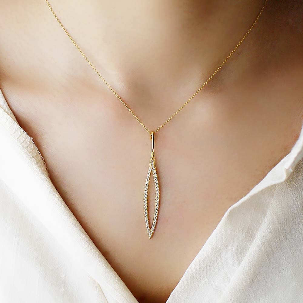 秋天純銀項鍊(18K金)/DN722G