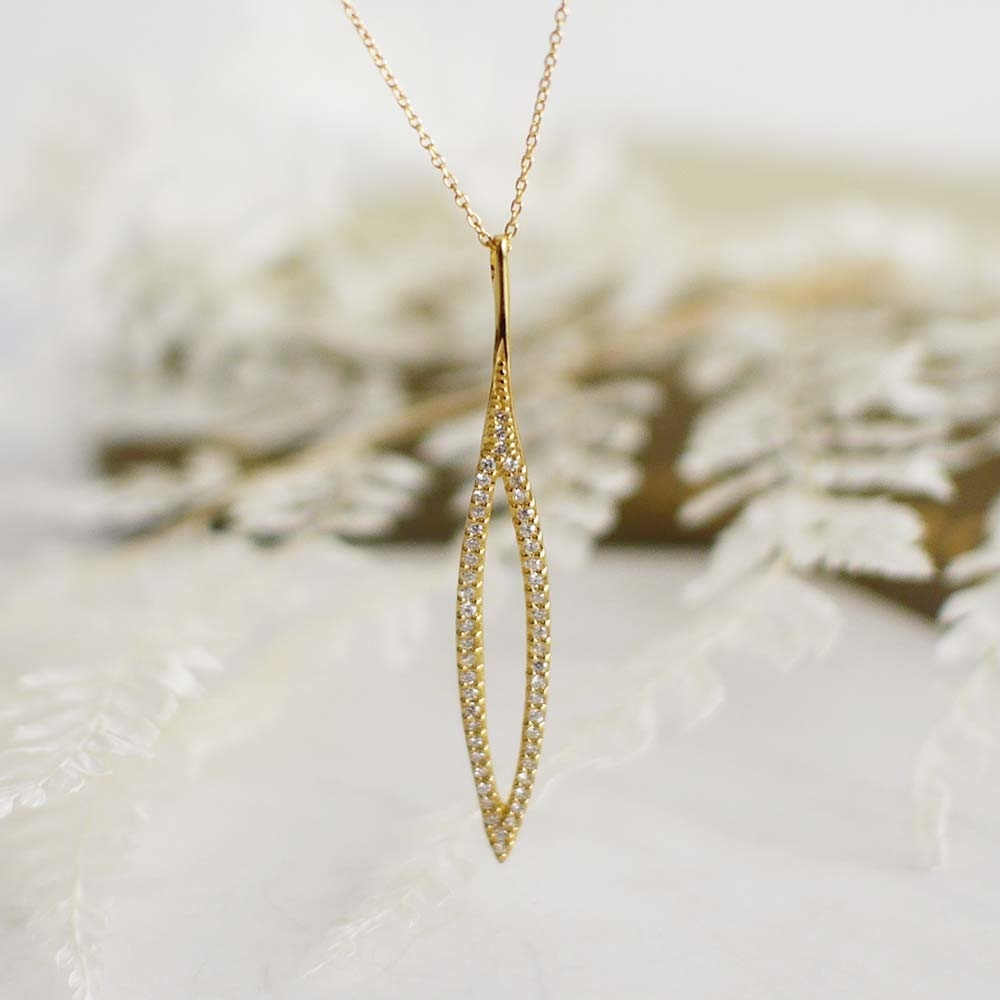 秋天純銀項鍊(18K金)/DN722G