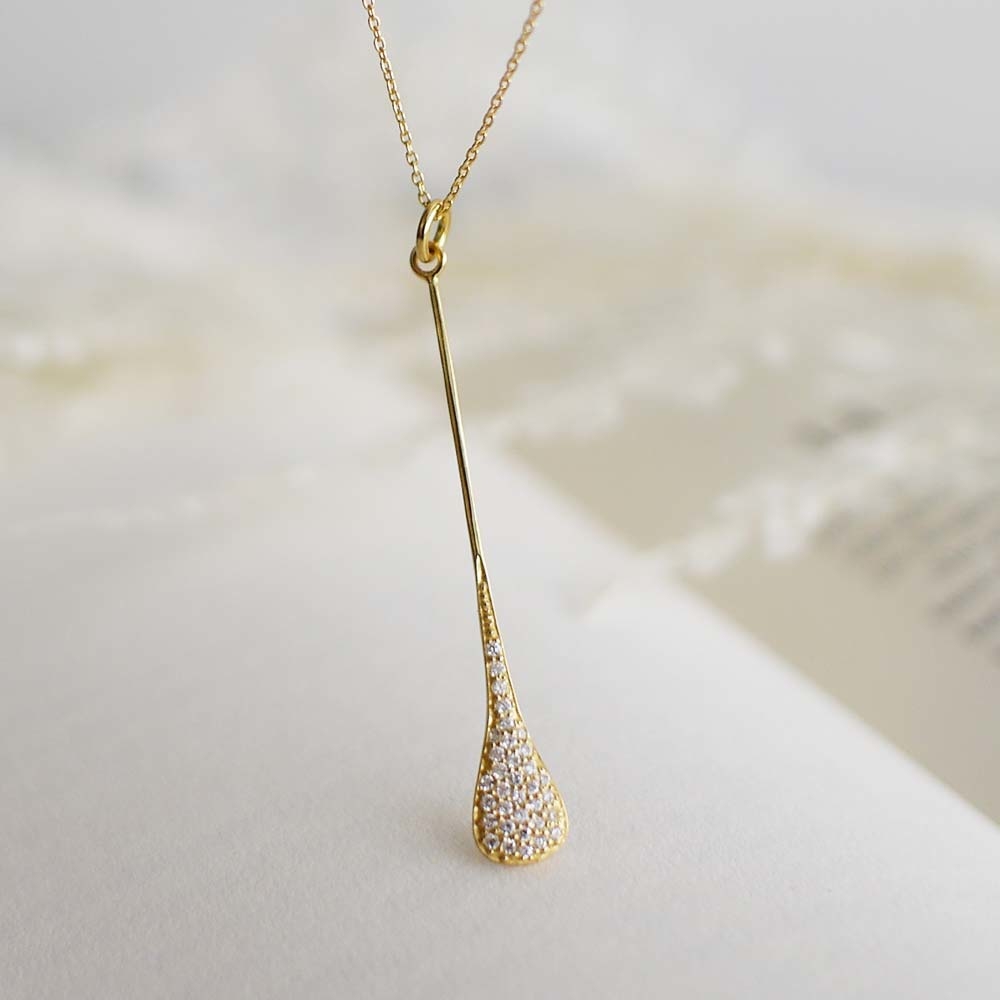 古典樂純銀項鍊(18K金)/DN723G