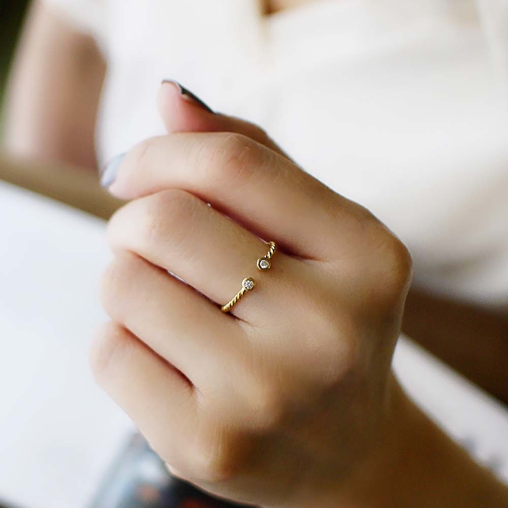 瑪琪雅朵純銀戒指(18K金)/DR702G