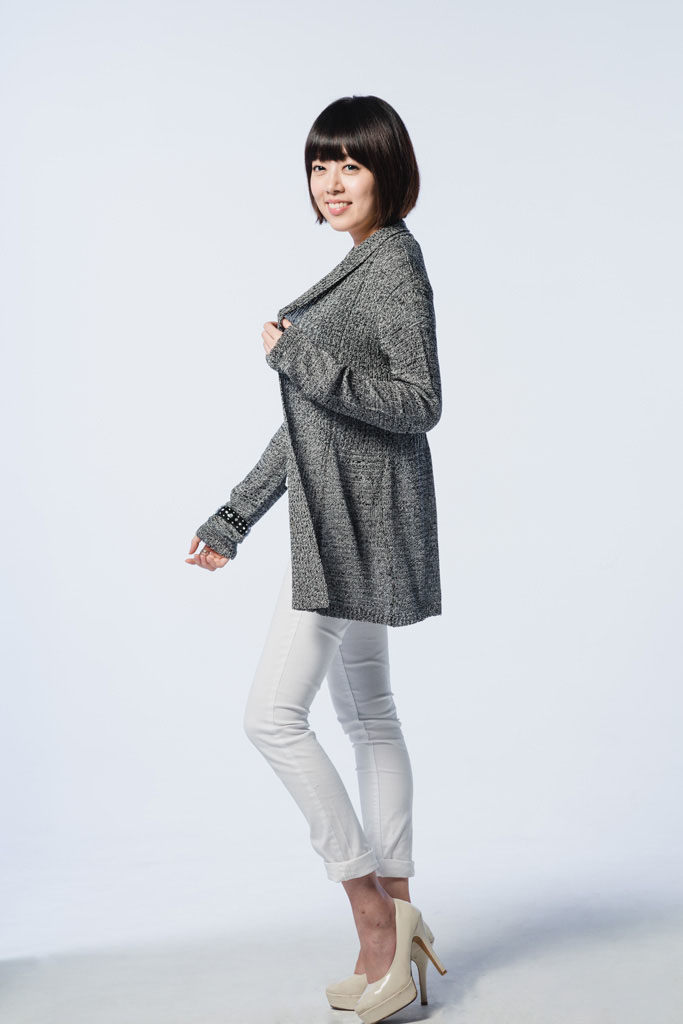 isafa衣紗坊【率性時尚修身開襟針織外套】