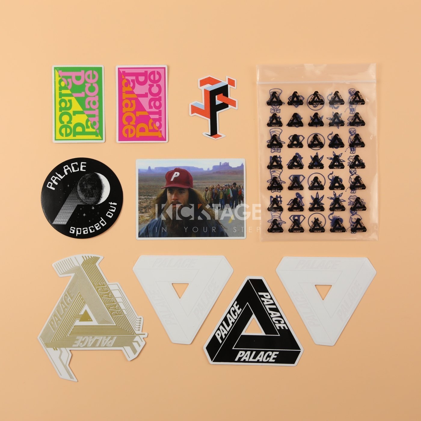 PALACE STICKER PACK 阿甘 經典 三角 LOGO 一包9張 防水貼紙【P2018ST】