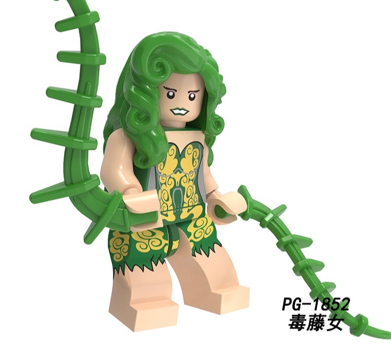 Poison Ivy Custom Mavrel DC Super Heroes Minifigs Minifigures Fit Lego P1852