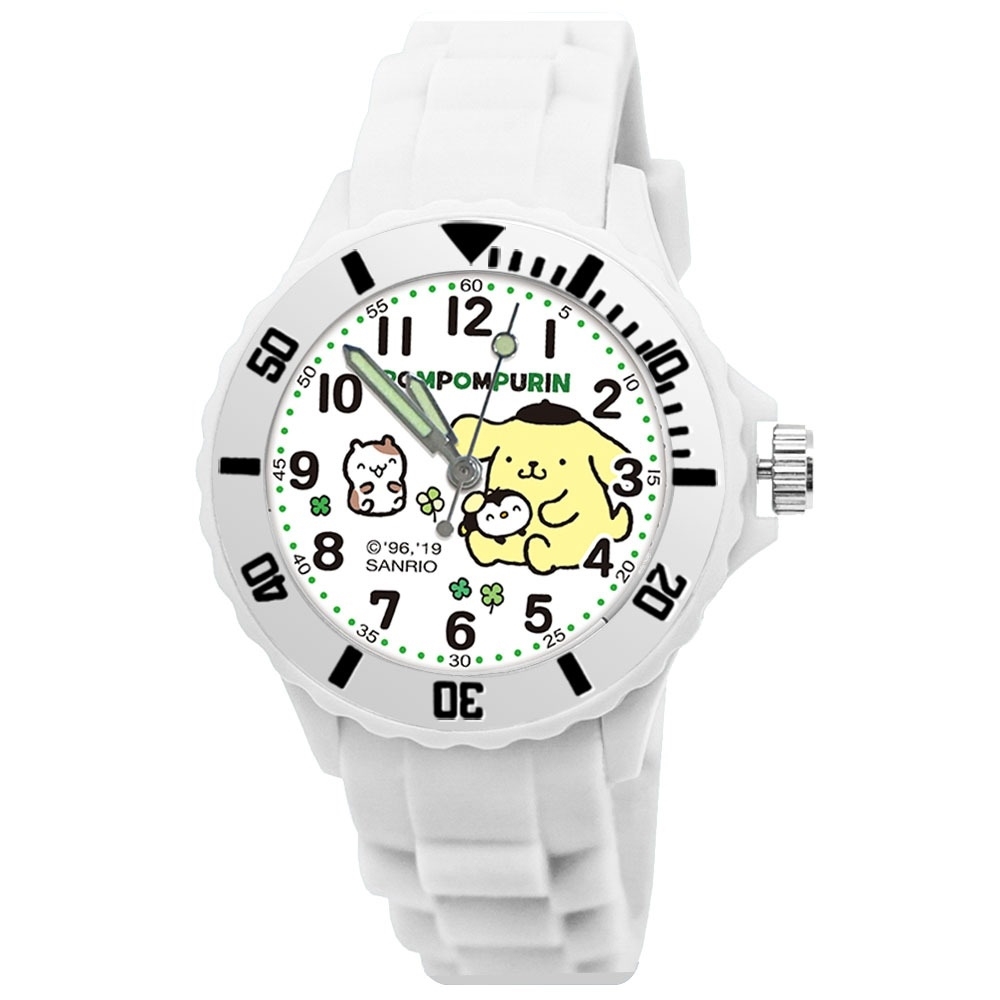 【三麗鷗Sanrio】布丁狗運動彩帶錶-白色 (2023P)