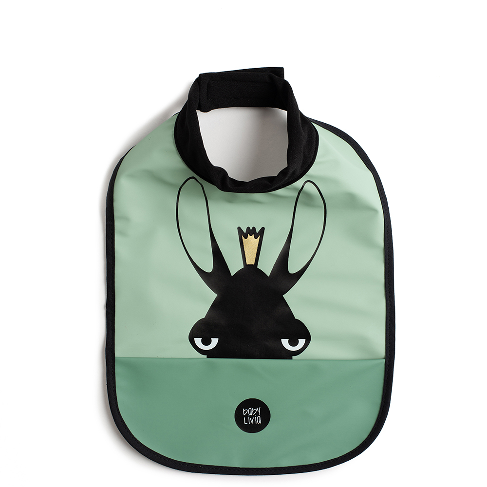 挪威Babylivia 防水口袋圍兜-麋鹿(5色可選)