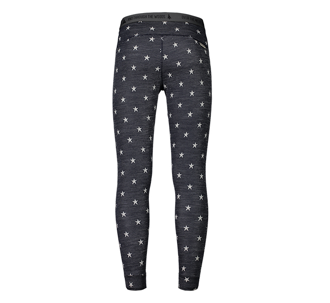 【Maloja】男保暖羊毛配色印花長褲 / 9MA28304-山湖藍