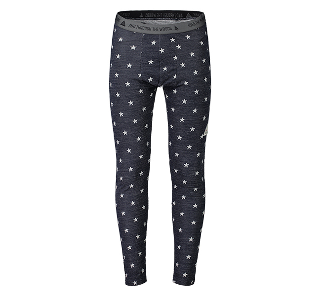 【Maloja】男保暖羊毛配色印花長褲 / 9MA28304-山湖藍