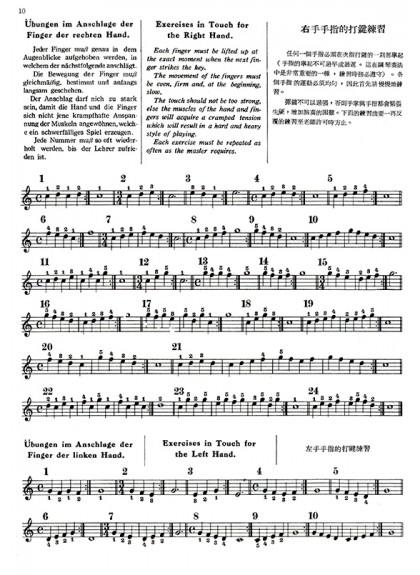 鋼琴教材 全譯拜爾鋼琴教本（中英德文對照）P144