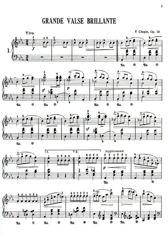 蕭邦 圓舞曲集 附中文解說 鋼琴譜