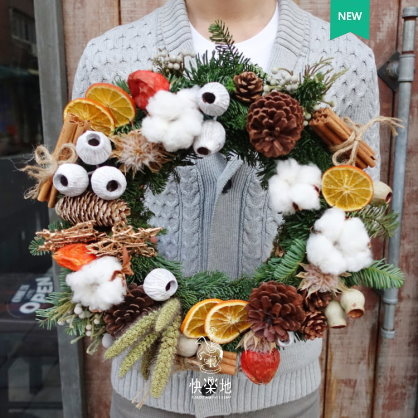 北歐森林 I 聖誕花圈  XM190400