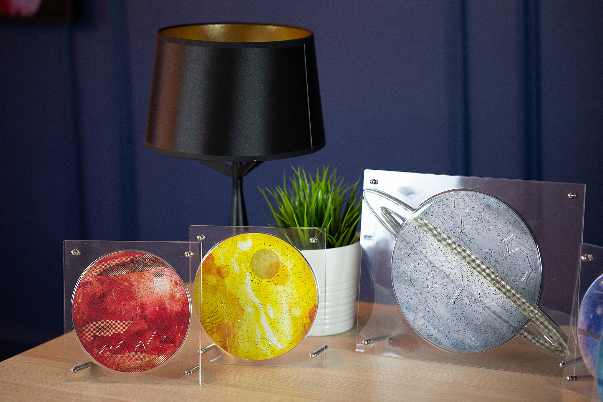 星球拼圖-透明專用框 Galaxy Display stands