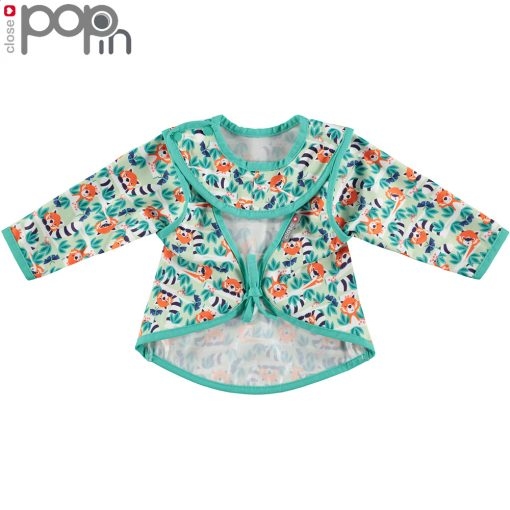 英國Close Pop-in 嬰兒多功能口袋圍兜/畫畫衣-浣熊